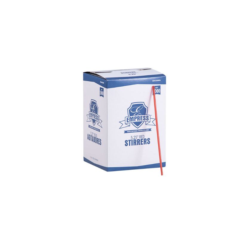 STIRRER COFFEE RED STRIPE 5.5