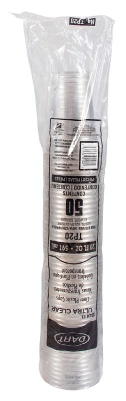 CUP PLASTIC CLEAR 20 OZ