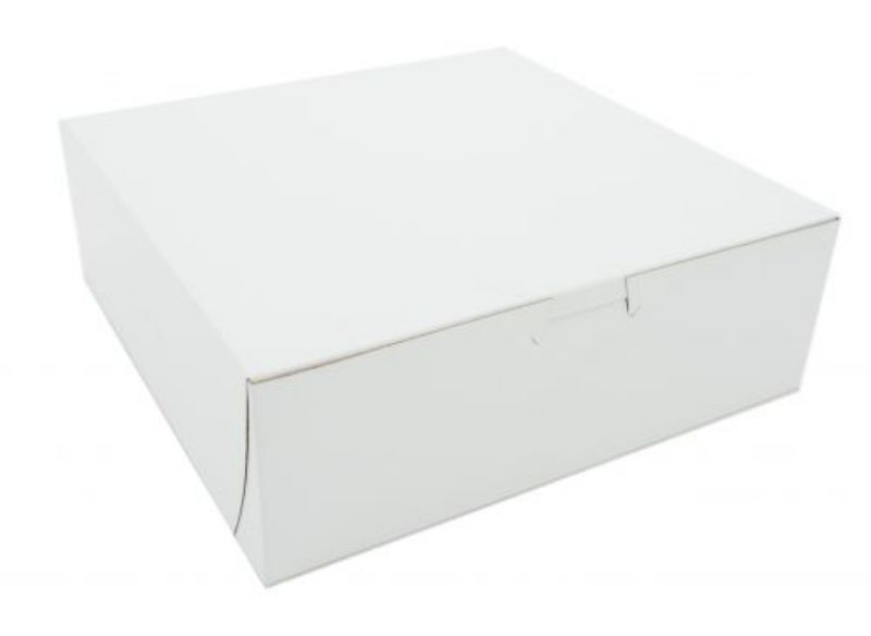 BOX CAKE WHITE 9X9X3