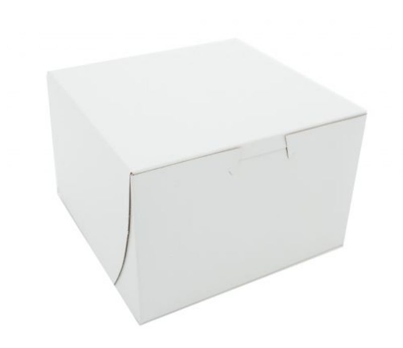 BOX CAKE WHITE 6X6X4