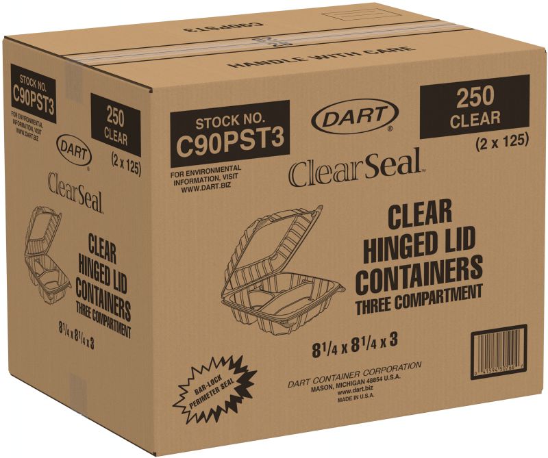 CONTAINER CLEAR SEAL 3 COMP