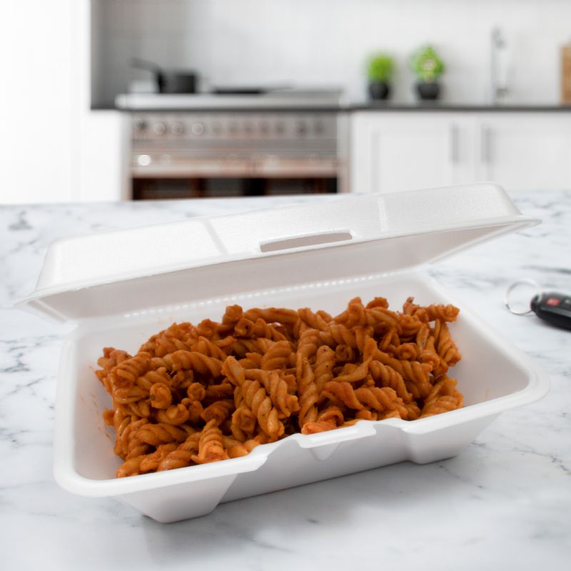 CONTAINER FOAM HINGED 9 X 6.5