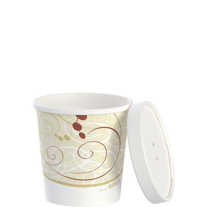 CONTAINER PAPER W LID 16 OZ