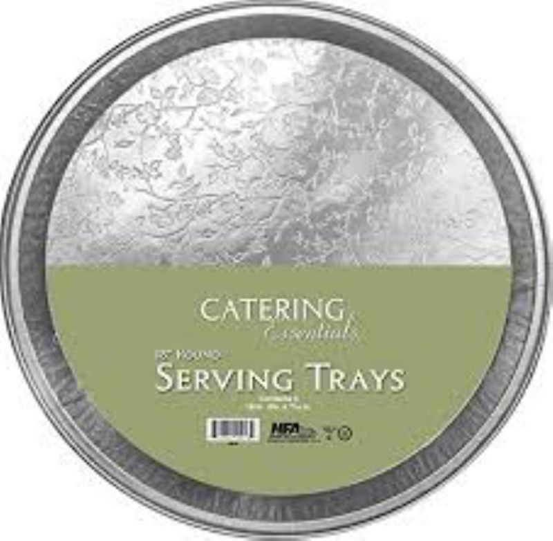 TRAY FOIL ROUND SERVING 18