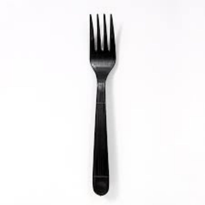 FORK PLASTIC BLK HEAVY WEIGHT