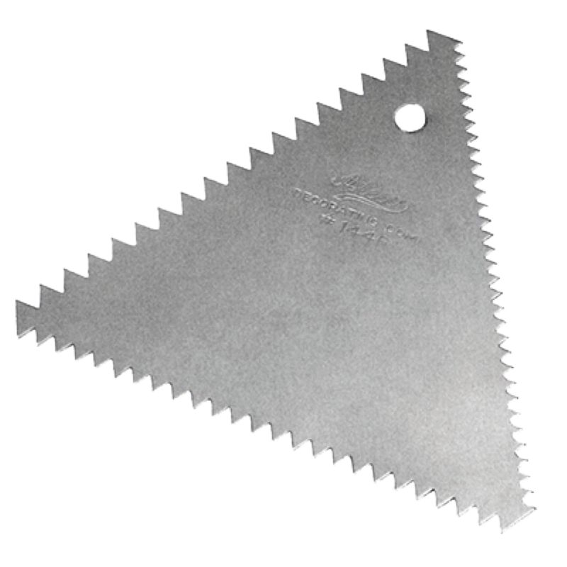 DECORATING COMB 3-SIDED ALUM