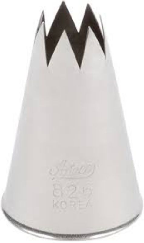 PASTRY TUBE 6-STAR TIP SS MED