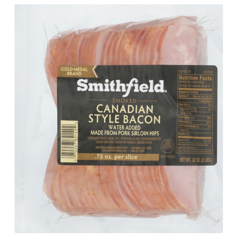 BACON CANDIAN STYLE SLICED