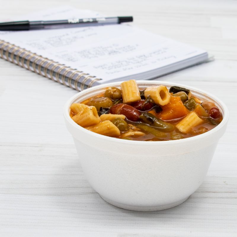 BOWL FOAM WHITE 10 OZ