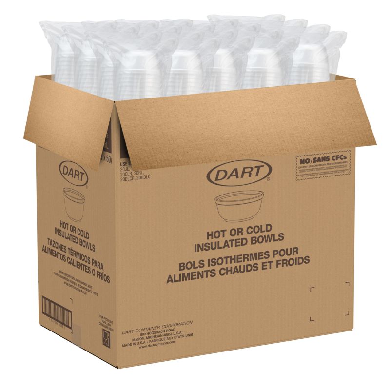 BOWL FOAM WHITE 10 OZ