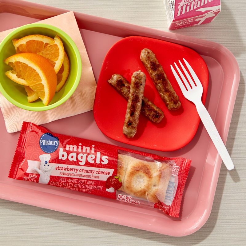 BAGEL MINI STRAW CREAM CHEESE