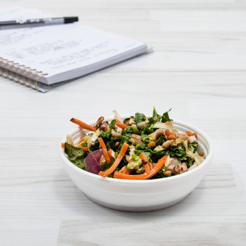 BOWL FOAM WHITE SQUAT 6 OZ