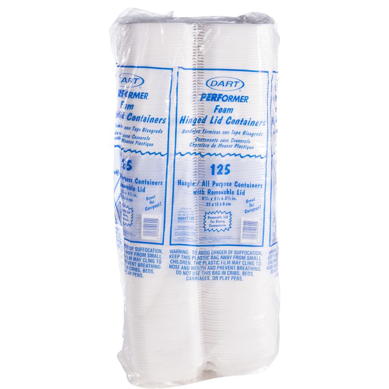 CONTAINER FOAM HNGD HOAGIE 9