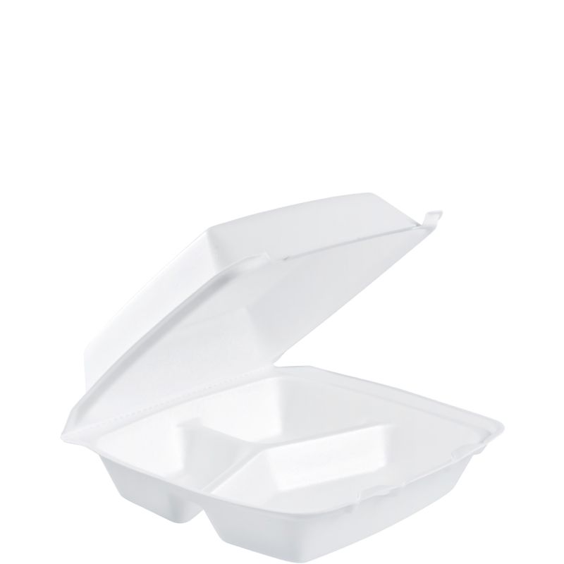 CONTAINER FOAM HNGD 3 COMP 8