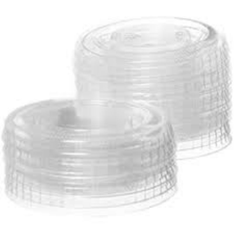 LID SOUFFLE PLASTIC CLEAR 1 OZ