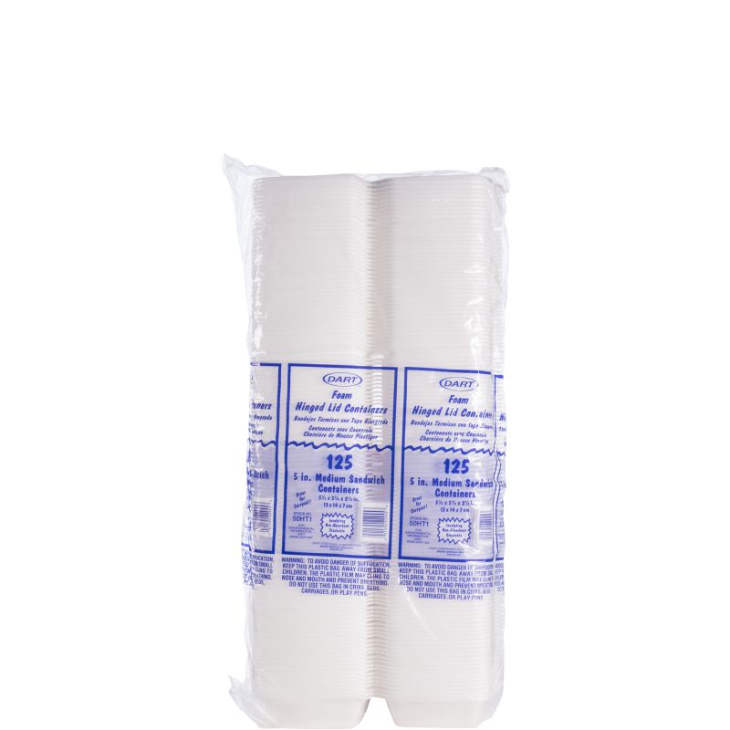 CONTAINER FOAM HNGD SAND 5