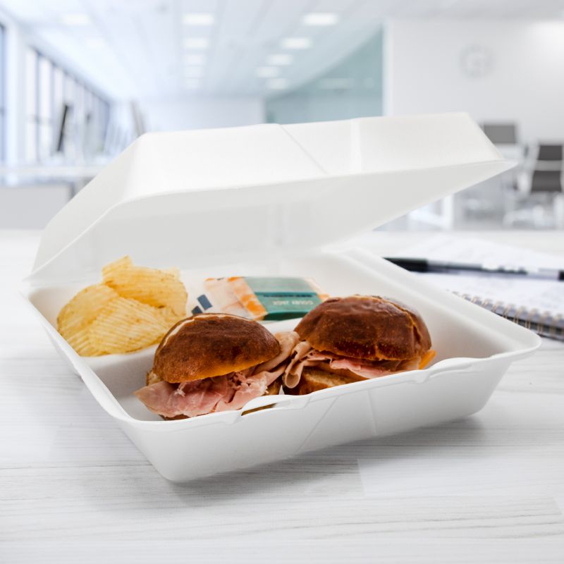 CONTAINER FOAM HINGD 3 COM 9X9