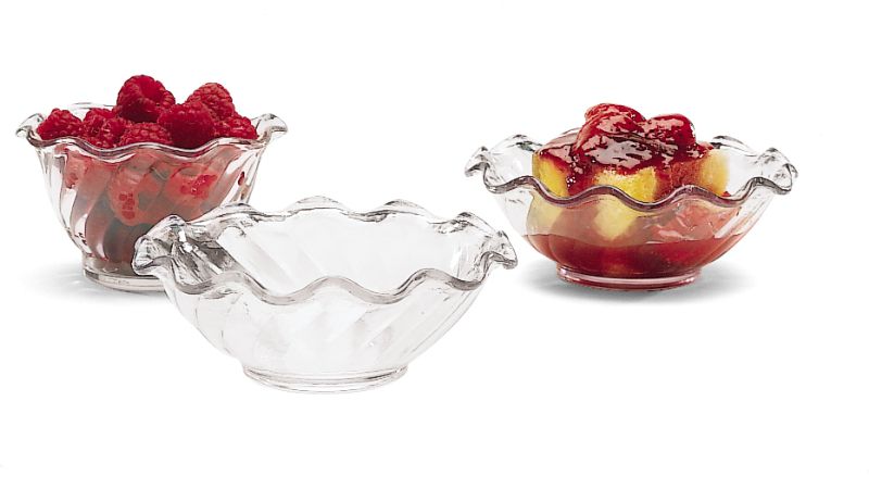 DISH TULIP PLASTIC CLEAR 5 OZ