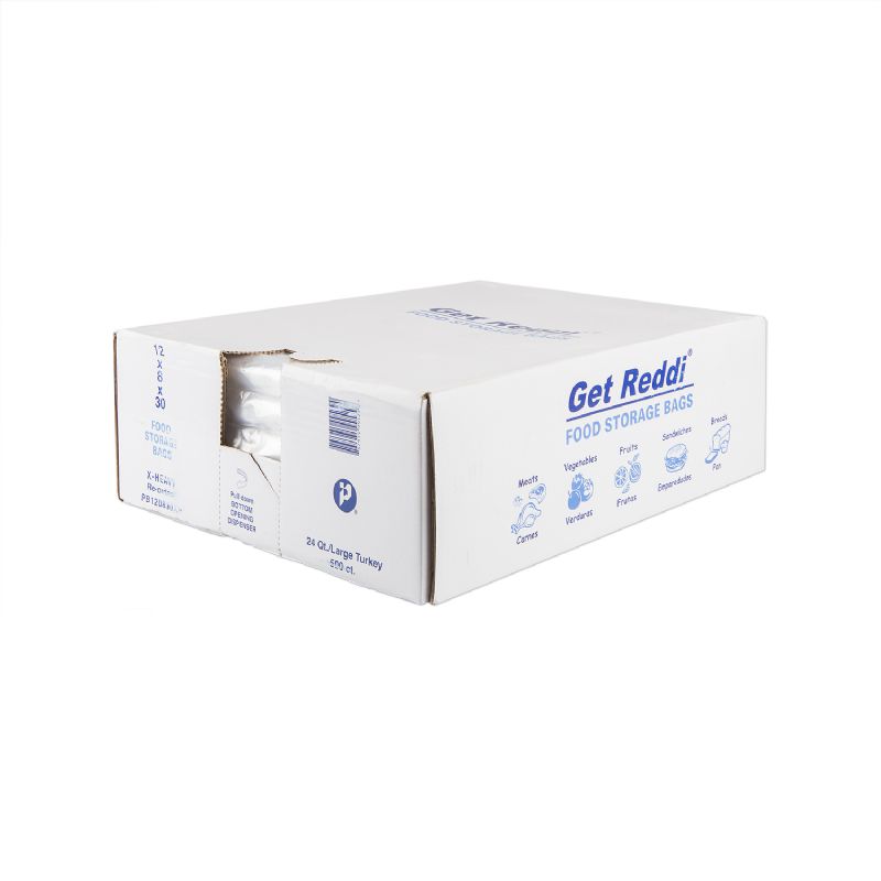 BAG FOOD POLY CLEAR 12X8X30 SO