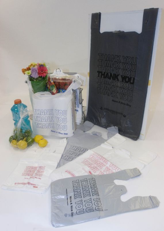 BAG T SHIRT SMILEY FACE WHT