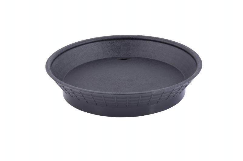 BASKET PLATTER BLACK 9" ROUND