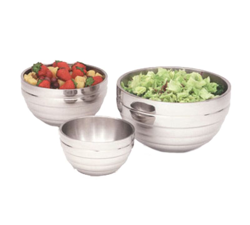 BOWL BEEHIVE S/S DOUBLE WALL 1.7 QT