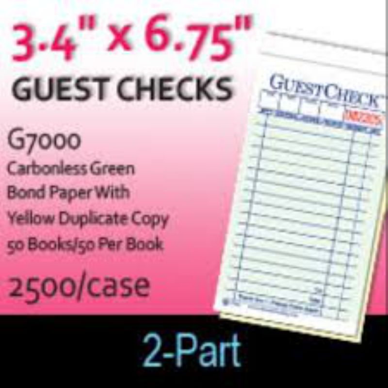 GUEST CHECK 2 PART NO CARBON
