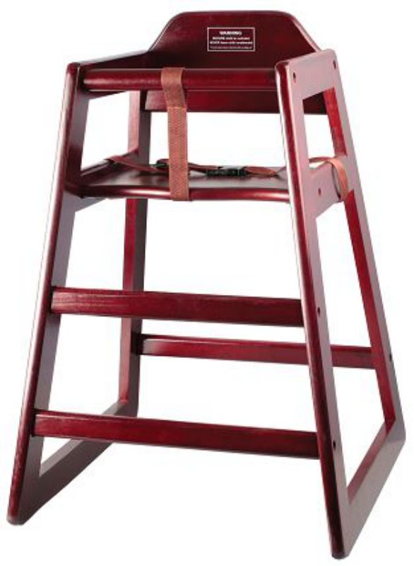 CHAIR HIGH STACKING MAHOGANY