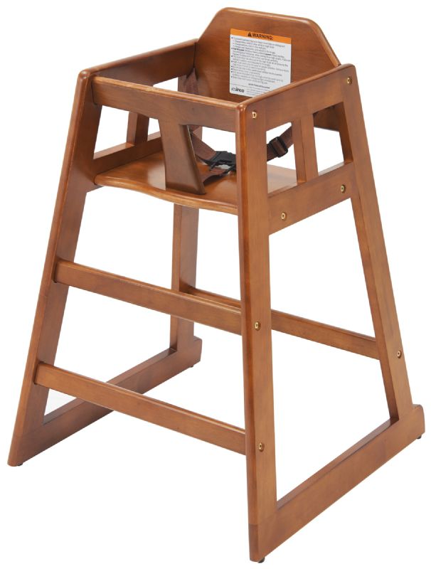 CHAIR HIGH STACKING WALNUT NON