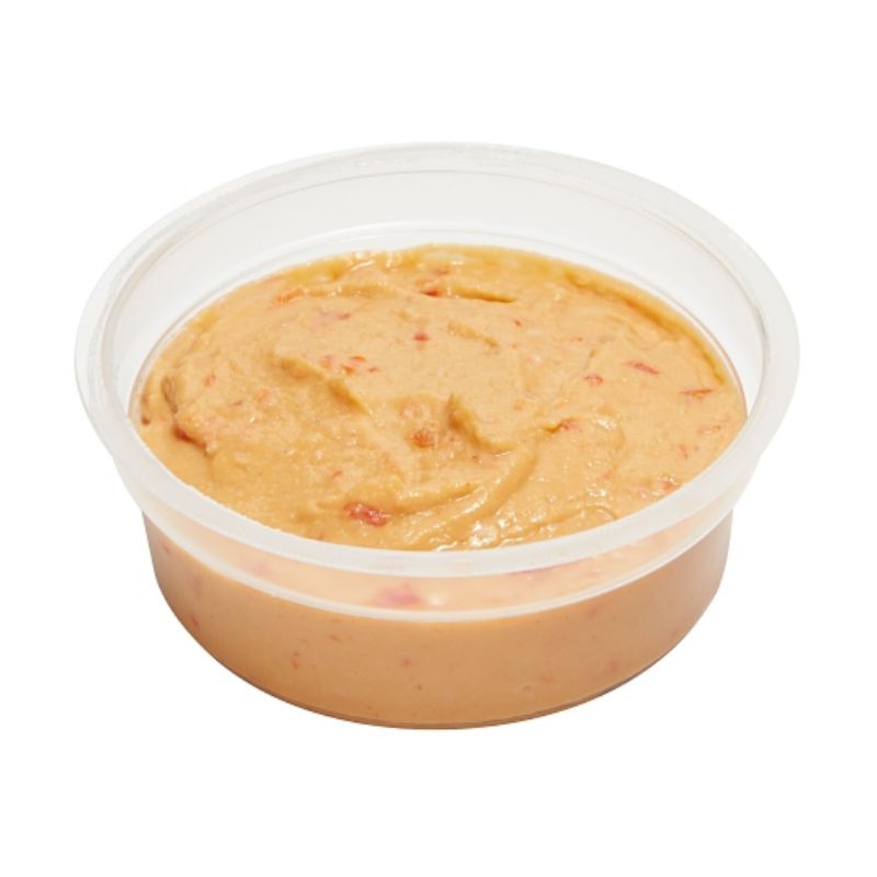 HUMMUS RED PEPPER WITH PRETZEL