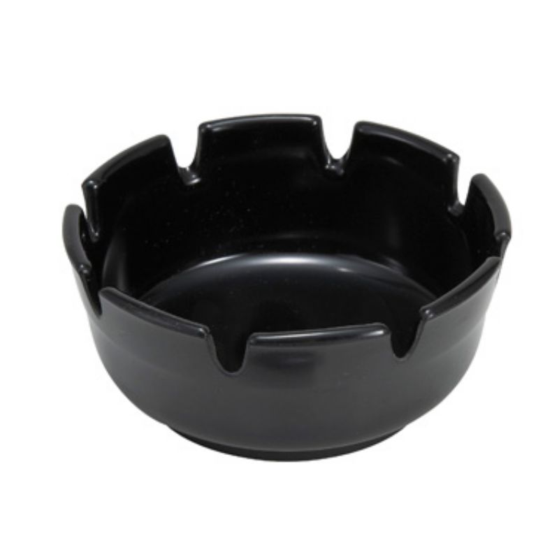 ASHTRAY DIAMOND BLACK PLASTIC 4