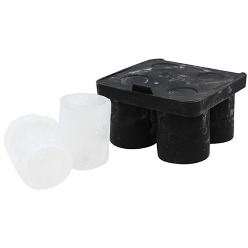 ICE CUBE TRAY SHOT GLASS 4-CUBE