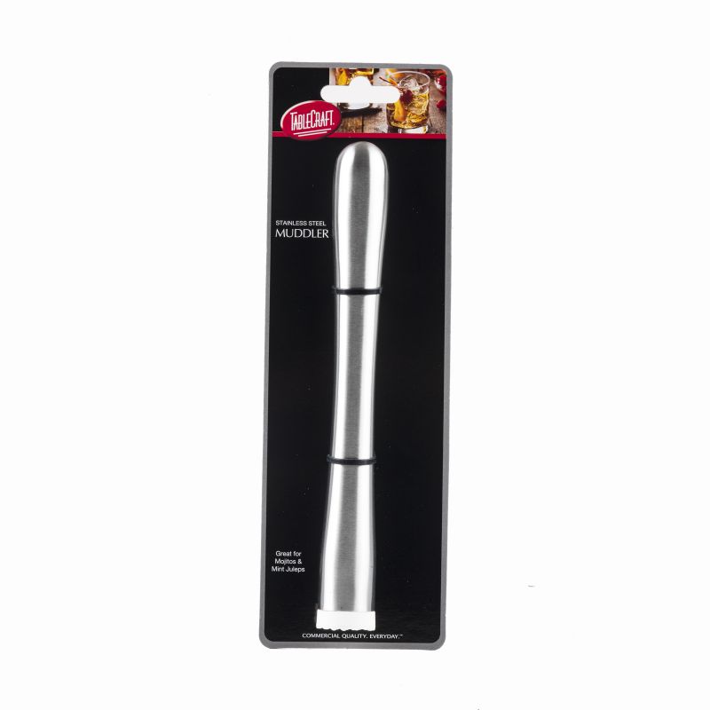 MUDDLER S/S W/PLASTIC TIP 8-3/4