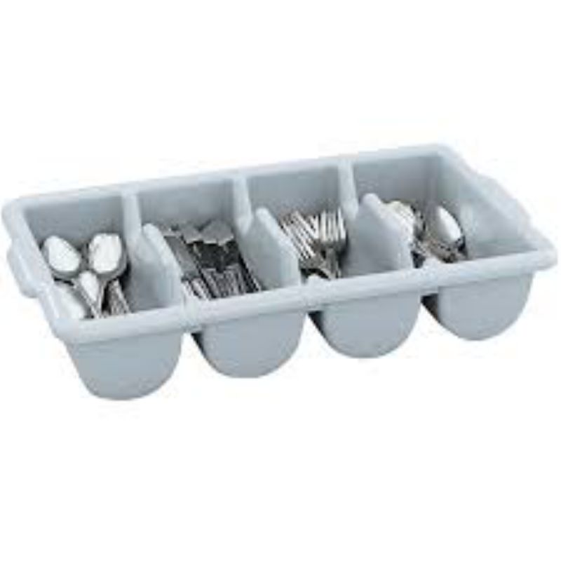 BIN CUTLERY 4-COMPARTMENT GRAY