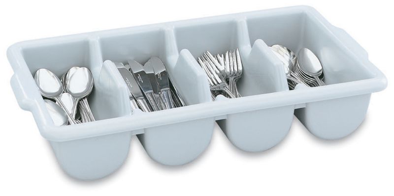 BIN CUTLERY 4-COMPARTMENT GRAY