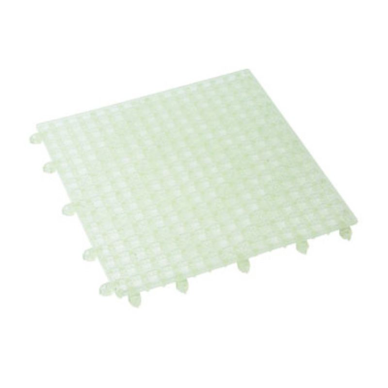 MAT BAR CLEAR INTERLOCKING 12" SQR