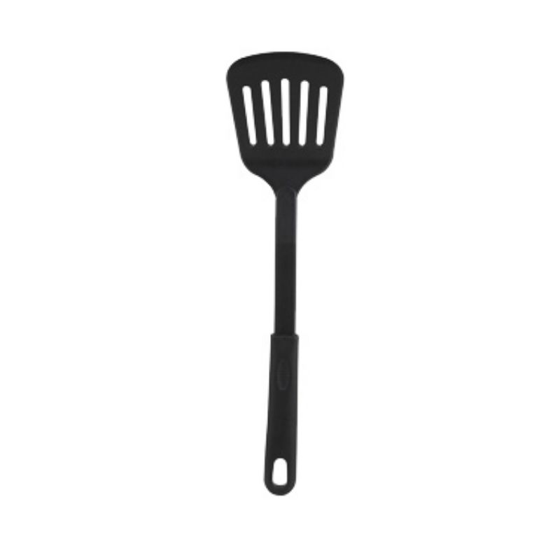 SPATULA SLOTTED NYLON BLACK BPA FREE