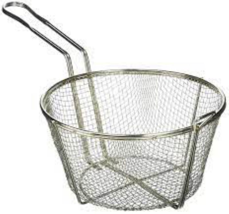 BASKET FRY ROUND MESH 9.5DIAMX5.75H