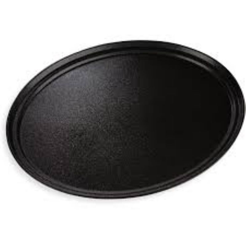 TRAY SERVING GRIPTITE OVAL BLACK 27