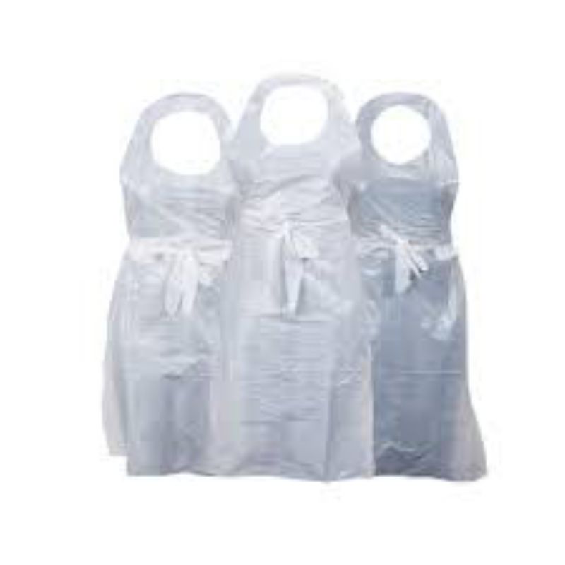 APRON POLY LIGHT WT WHITE 28X46