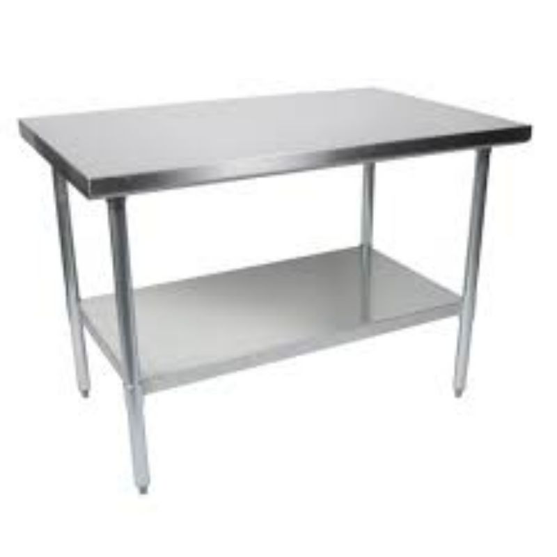 TABLE WORK 48X24 SS TOP GALV BASE