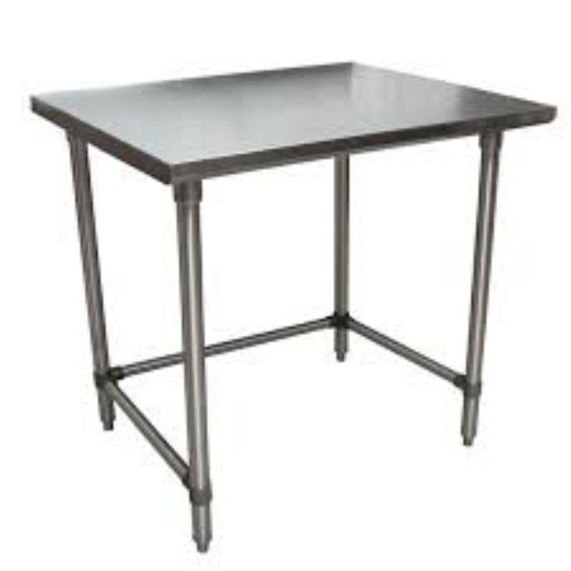 TABLE WORK 36X24 SS TOP GALV BASE
