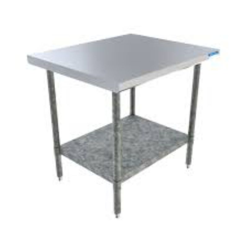 TABLE WORK 36X30 SS TOP GALV BASE