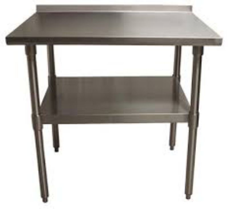 TABLE WORK 30X24 SS TOP GALV BASE