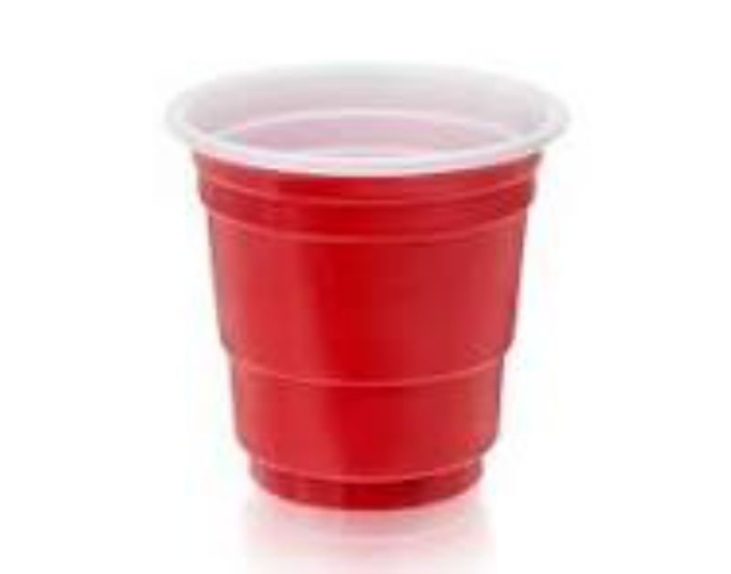 CUP SHOT 2 OZ RED PARTY