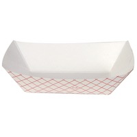 TRAY PAPER FOOD PLAID 2# #200 4/250 CT