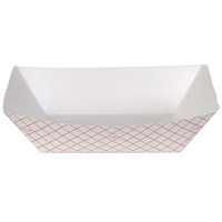 TRAY PAPER FOOD PLAID 3# #300 2/250 CT