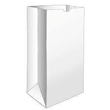 BAG PAPER 16# WHITE 500 CT CS
