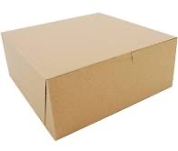 BOX BAKERY 10X10X4 KRAFT 100 CT