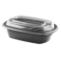 CONTAINER 32OZ BLACK MICROWAVABLE COMBO 126 CT
